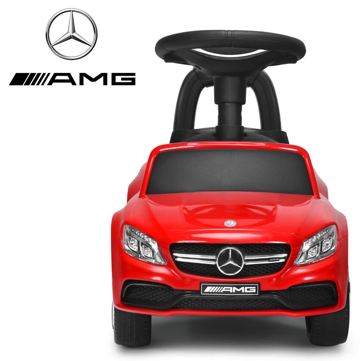Mercedes Benz Licensed Kids Ride On Push Car-RedÂ
