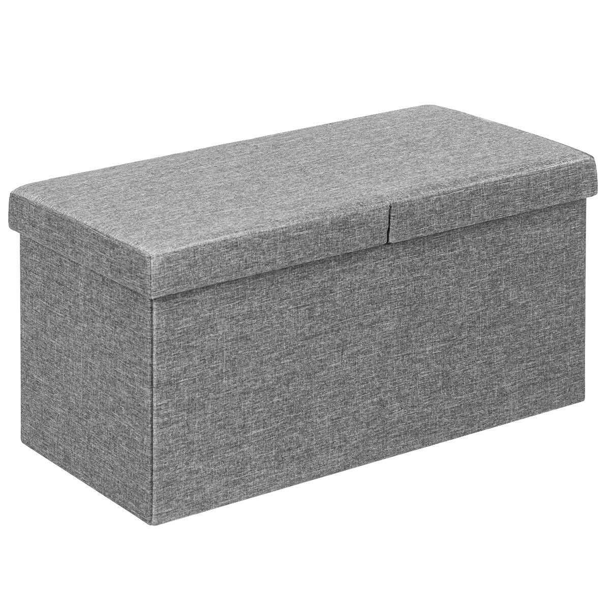30" Folding Storage Ottoman with Lift Top-Light GrayÂ
