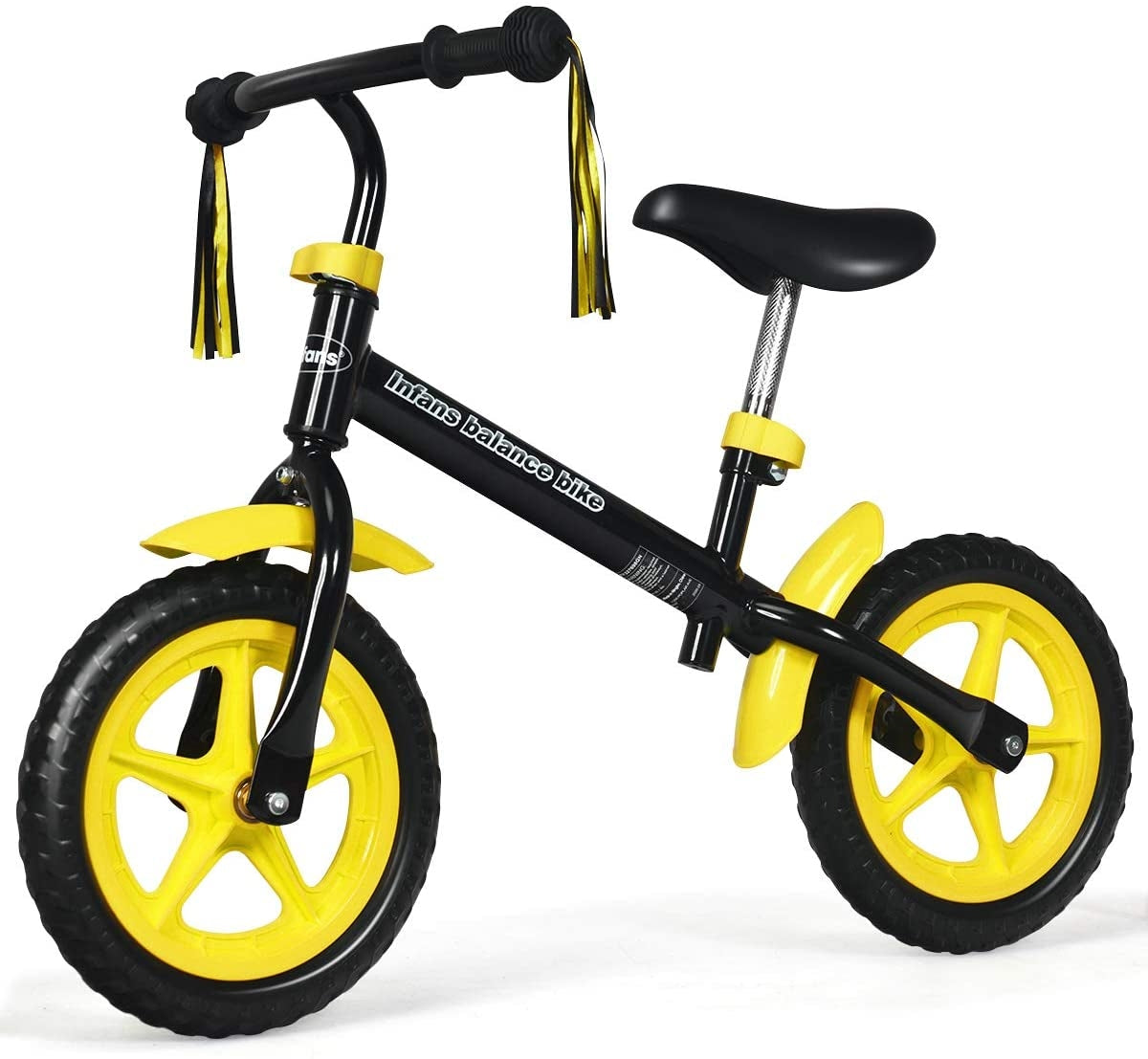 Adjustable Lightweight Kids Balance Bike-YellowÂ