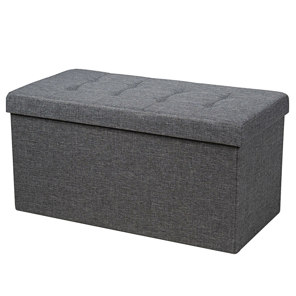 31.5 Inch Fabric Foldable Storage with Removable Storage Bin-Dark GrayÂ
