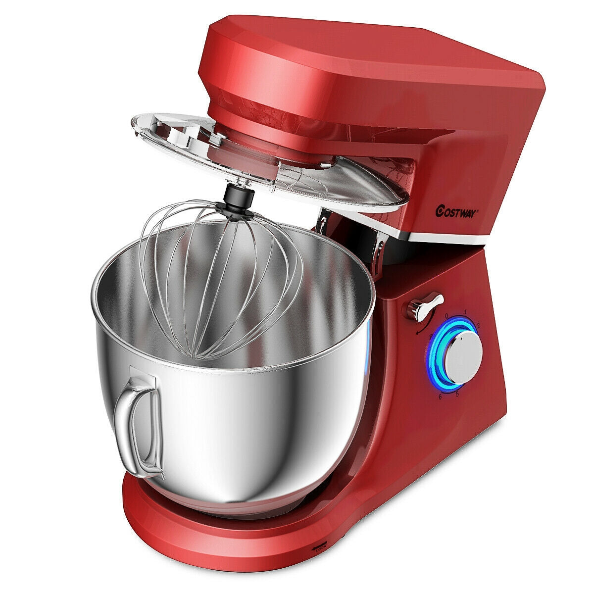 7.5 Qt Tilt-Head Stand Mixer with Dough Hook-RedÂ