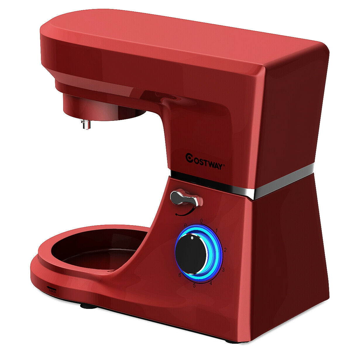 7.5 Qt Tilt-Head Stand Mixer with Dough Hook-RedÂ
