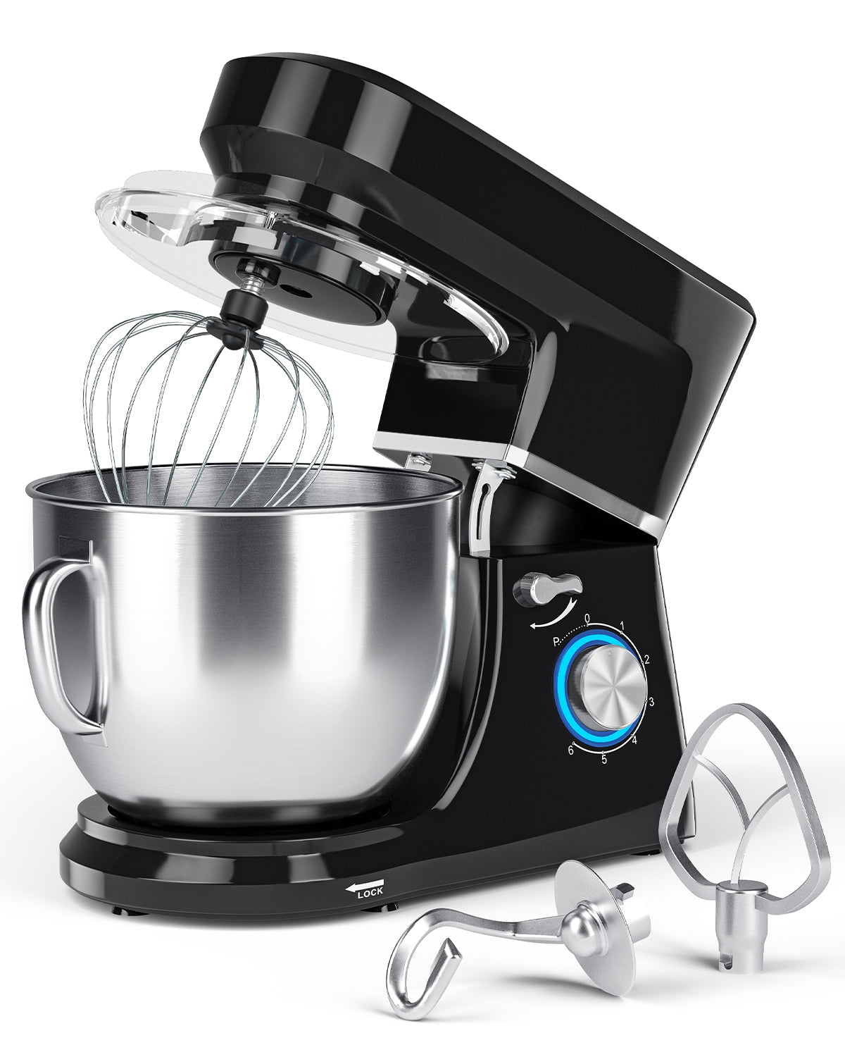 7.5 Qt Tilt-Head Stand Mixer with Dough Hook-BlackÂ