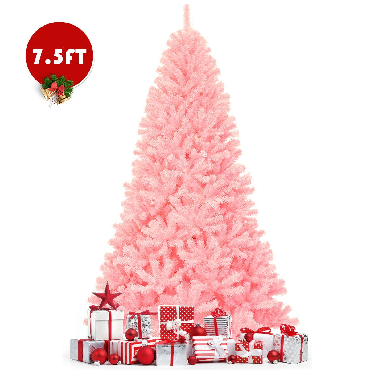 7.5 Feet Hinged Artificial Christmas Tree Full Fir TreeÂ
