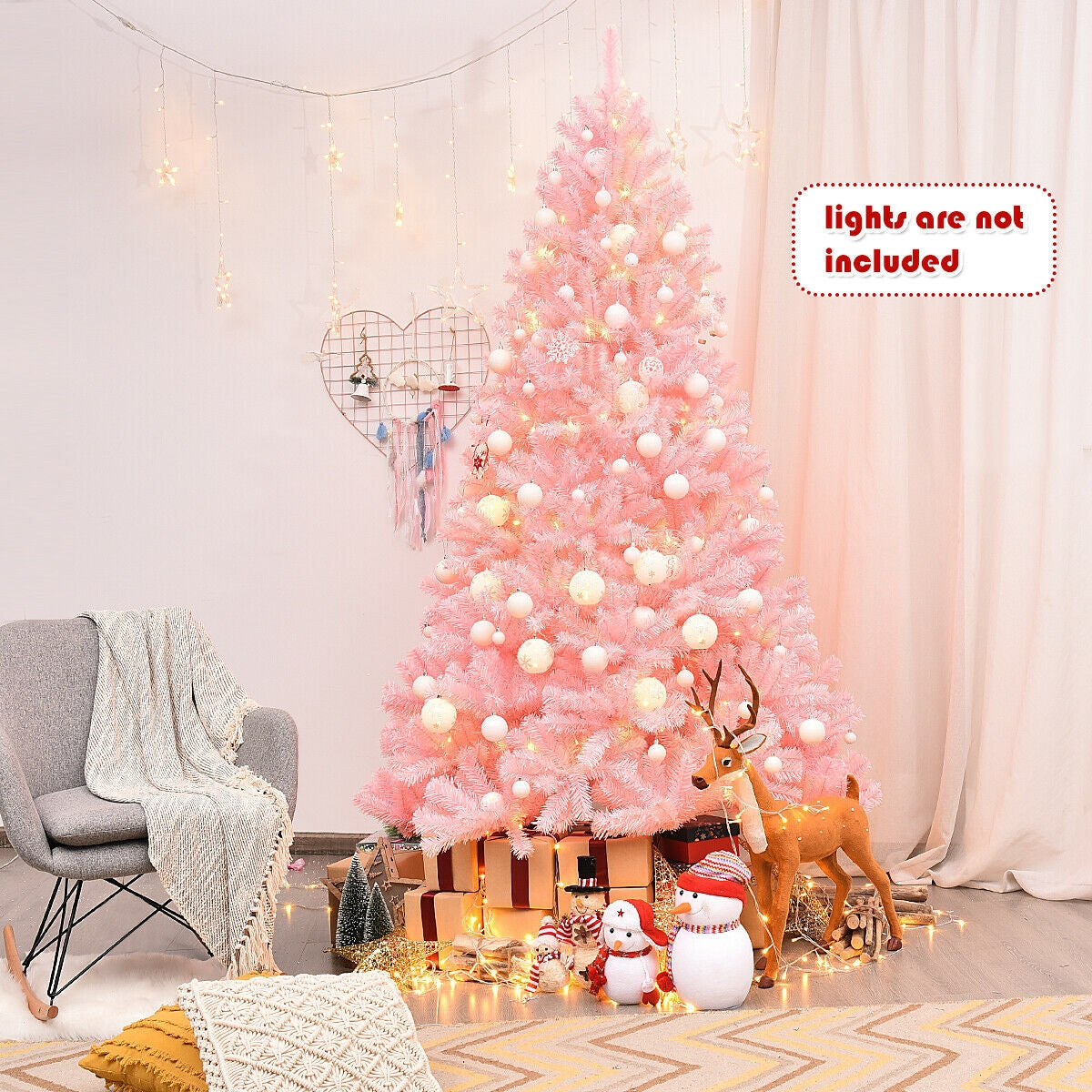 7.5 Feet Hinged Artificial Christmas Tree Full Fir TreeÂ