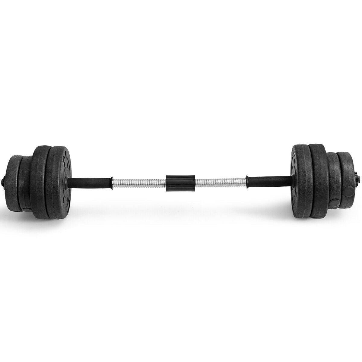 66 Lbs Fitness Dumbbell Weight Set with Adjustable Weight Plates and HandleÂ