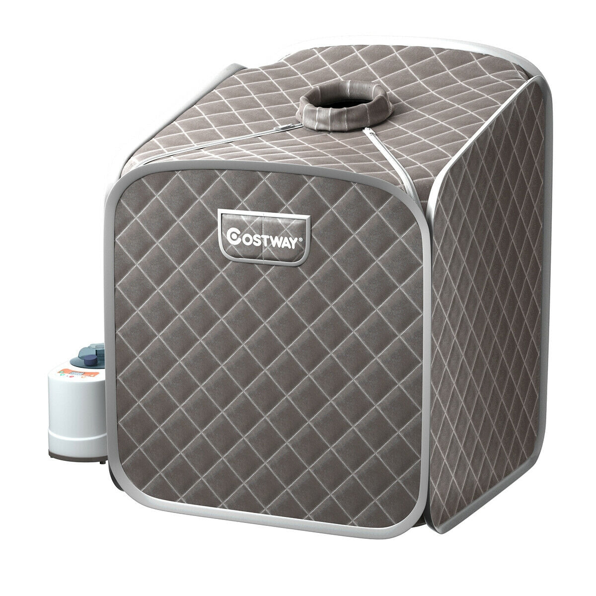 2L Portable Folding Steam Sauna Spa-GrayÂ
