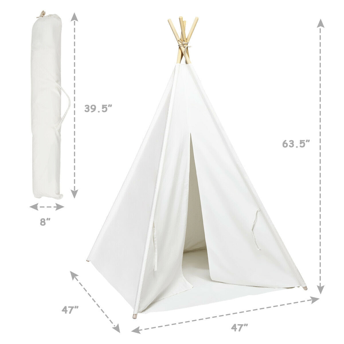 5.5 ft Portable Cotton Kids' Play TentÂ