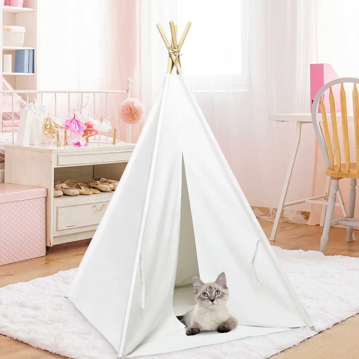 5.5 ft Portable Cotton Kids' Play TentÂ