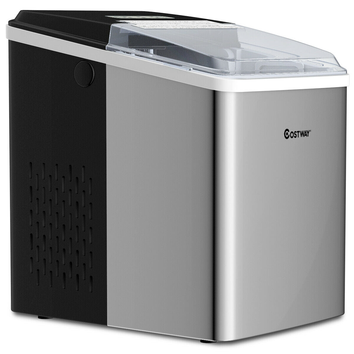 26 lbs/24 H Self-Clean Stainless Steel Ice MakerÂ