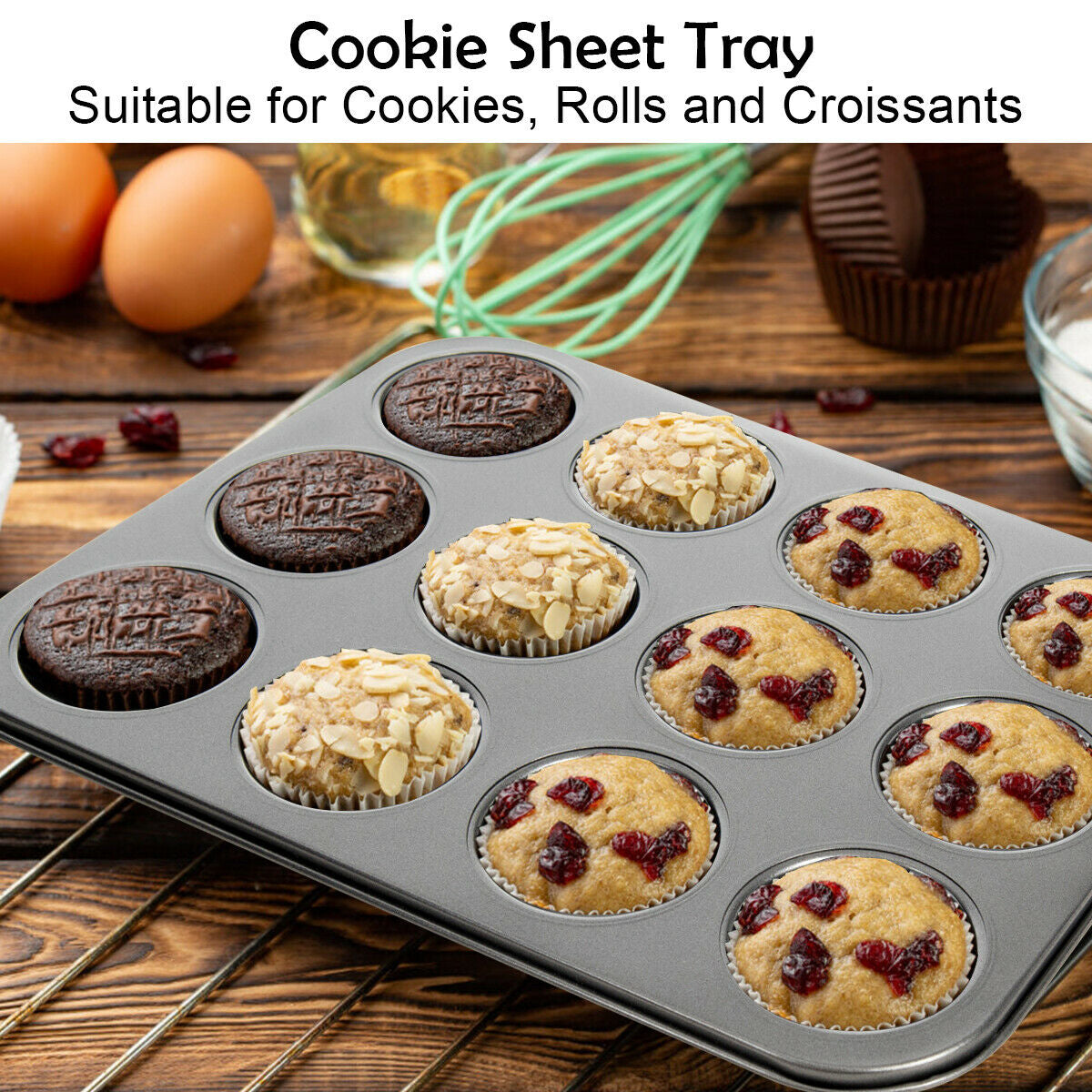 10 Pieces Nonstick Bakeware Set Baking Roasting Cake PansÂ