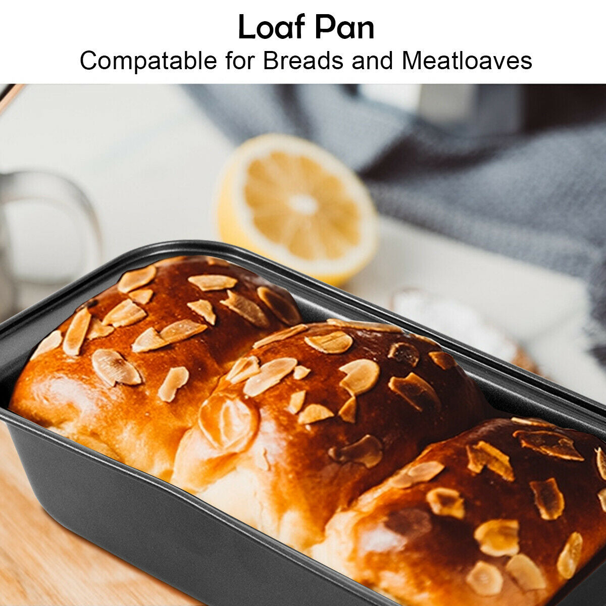 10 Pieces Nonstick Bakeware Set Baking Roasting Cake PansÂ