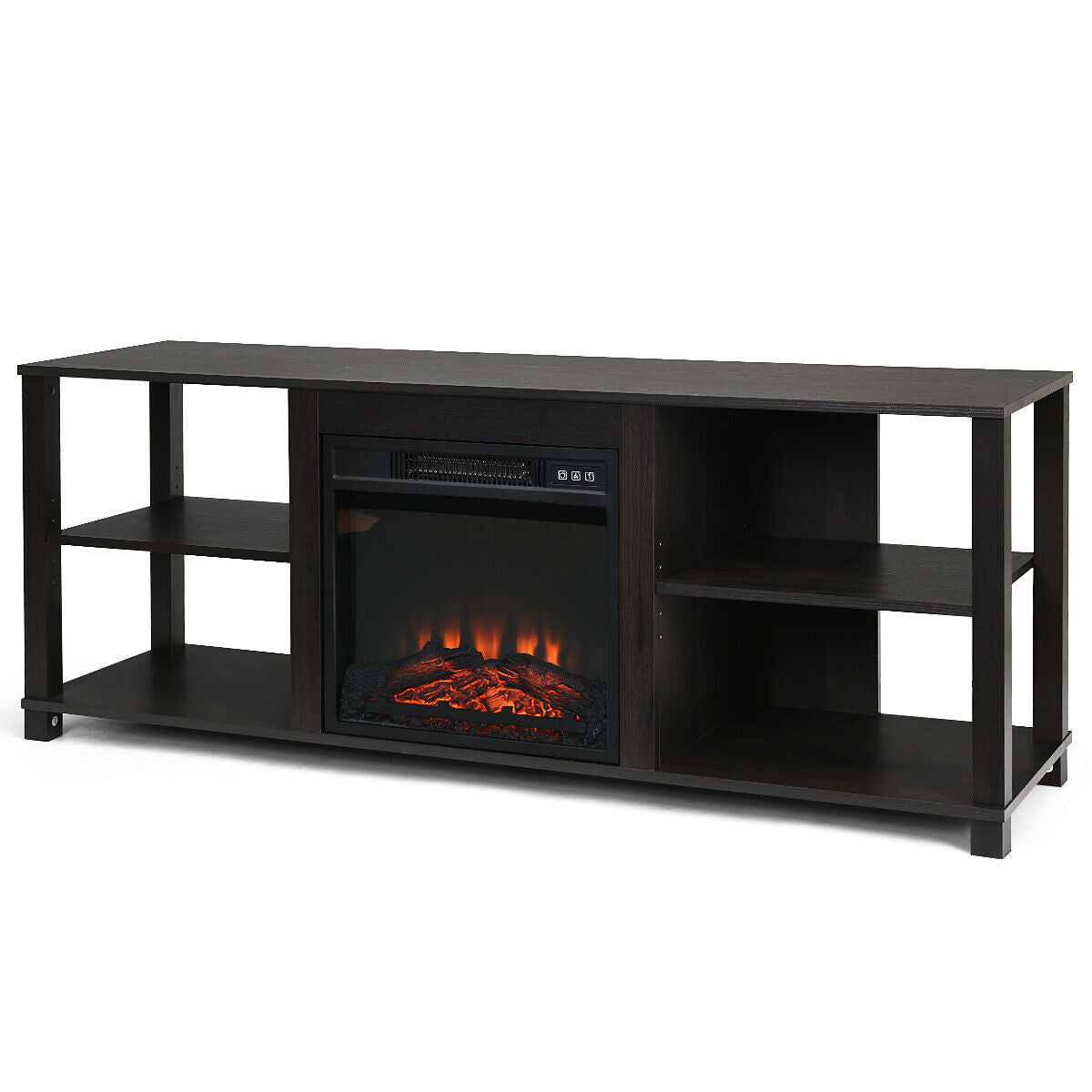 2-Tier TV Storage Cabinet Console with Adjustable ShelvesÂ