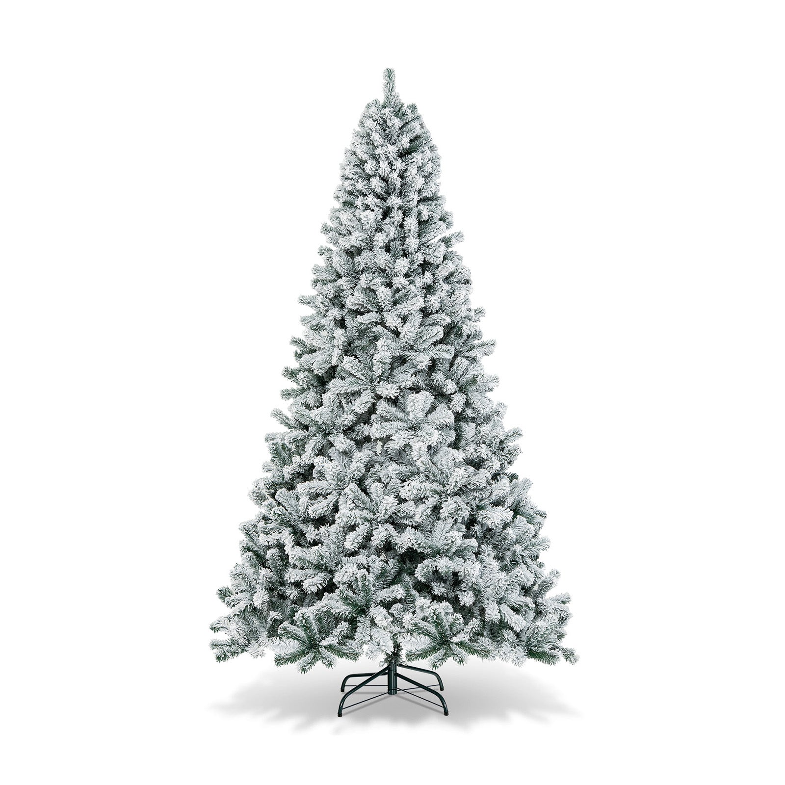 9 Feet Artificial Christmas Tree with Premium Snow Flocked HingedÂ
