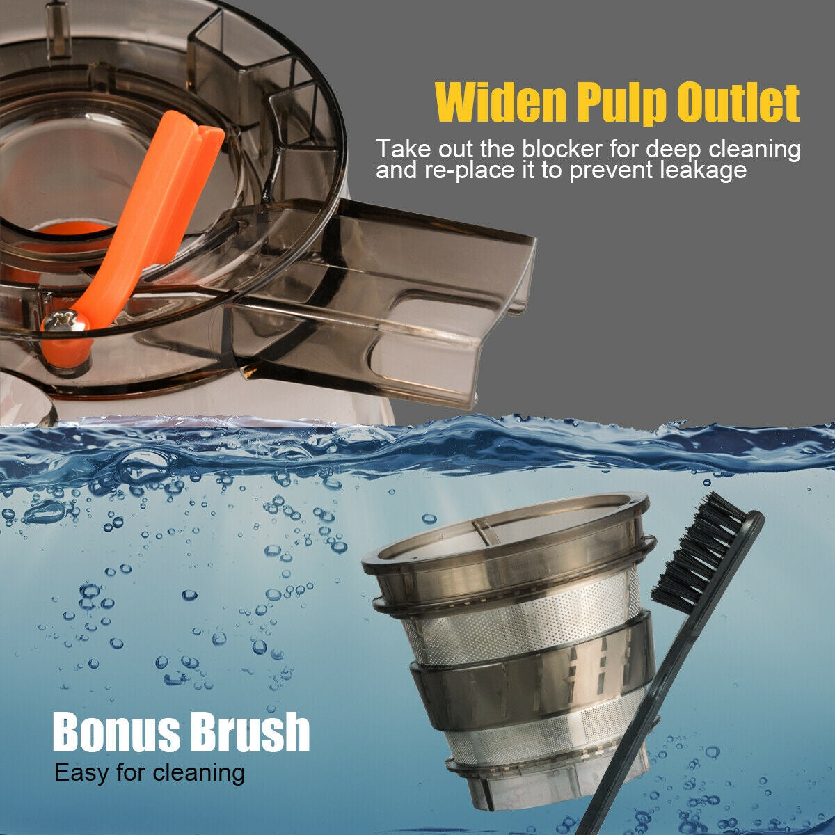 Slow Fruit Vegetable Masticating Juicer Cold Press ExtractorÂ