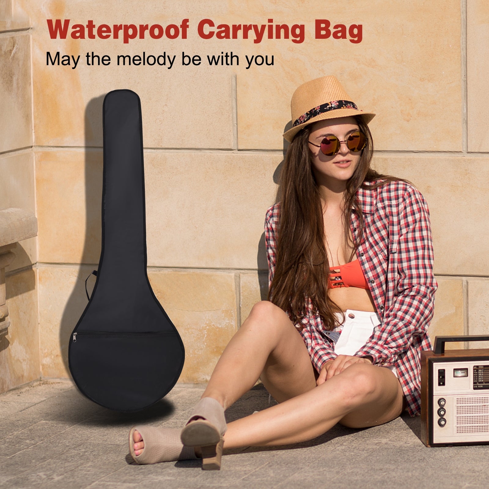 5-String Geared Tunable Banjo with caseÂ