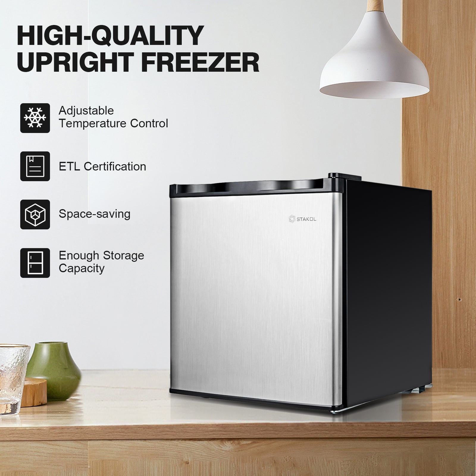 1.1 cu.ft. Compact Single Door Mini Upright FreezerÂ