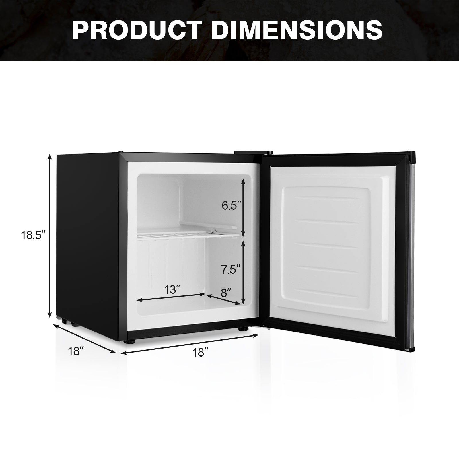 1.1 cu.ft. Compact Single Door Mini Upright FreezerÂ