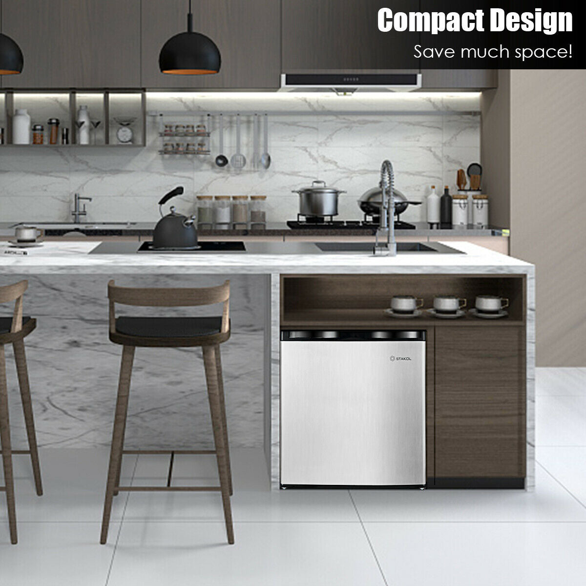 1.1 cu.ft. Compact Single Door Mini Upright FreezerÂ