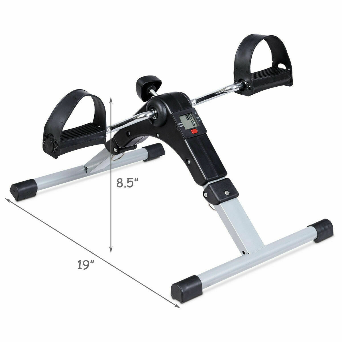 Folding Under Desk Indoor Pedal Exercise Bike for Arms LegsÂ