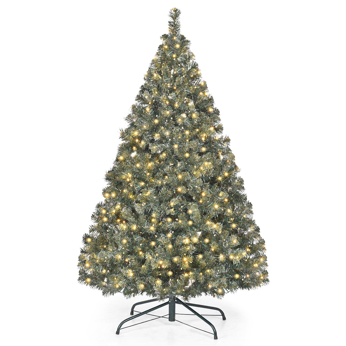 4.5 Feet PVC Pre-lit Artificial Hinged Christmas TreeÂ