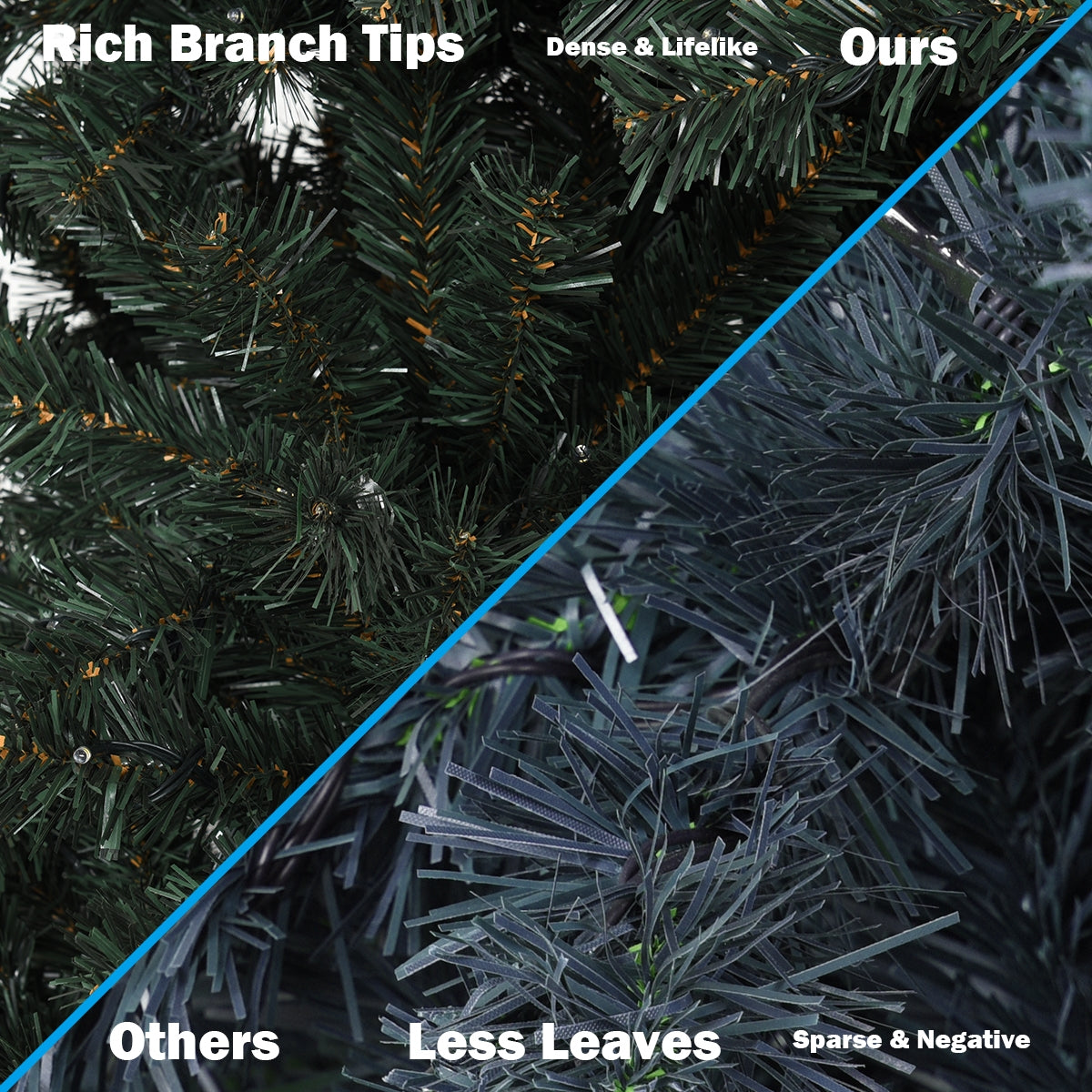 4.5 Feet PVC Pre-lit Artificial Hinged Christmas TreeÂ