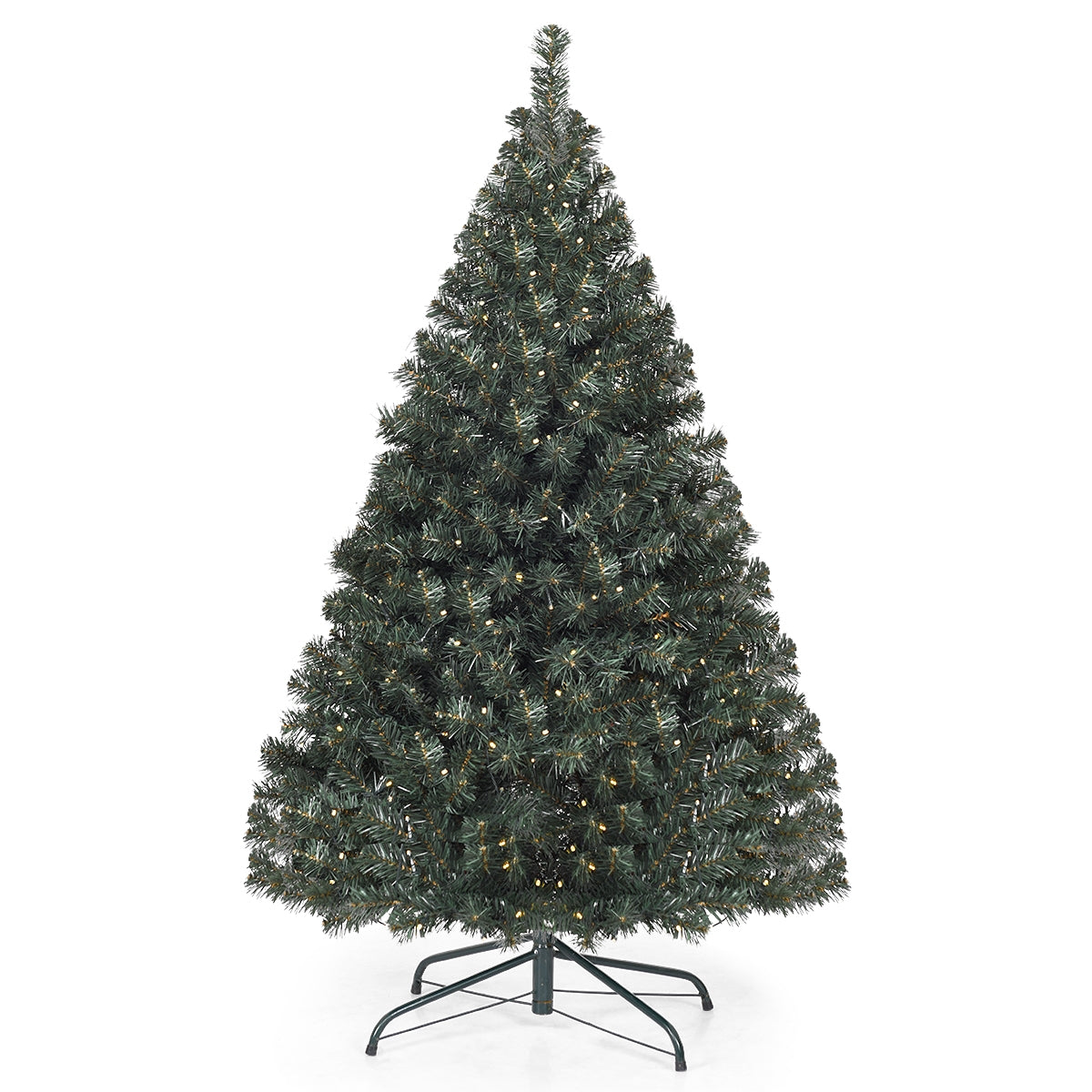 4.5 Feet PVC Pre-lit Artificial Hinged Christmas TreeÂ