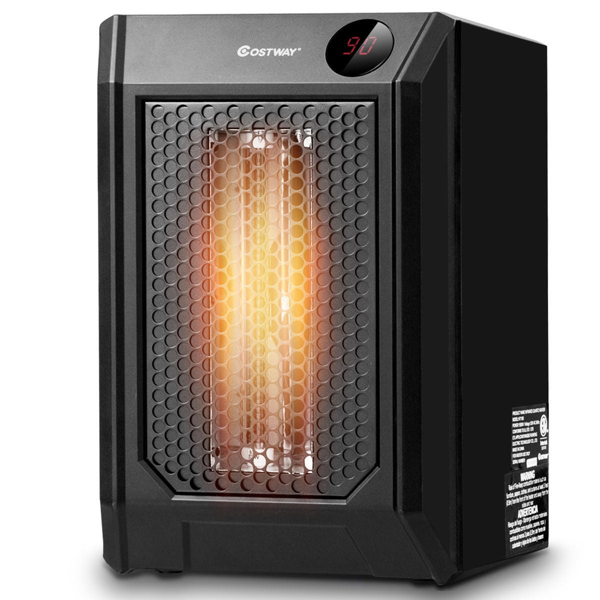 1500 W Remote Control Portable Electric Digital Quartz Space HeaterÂ