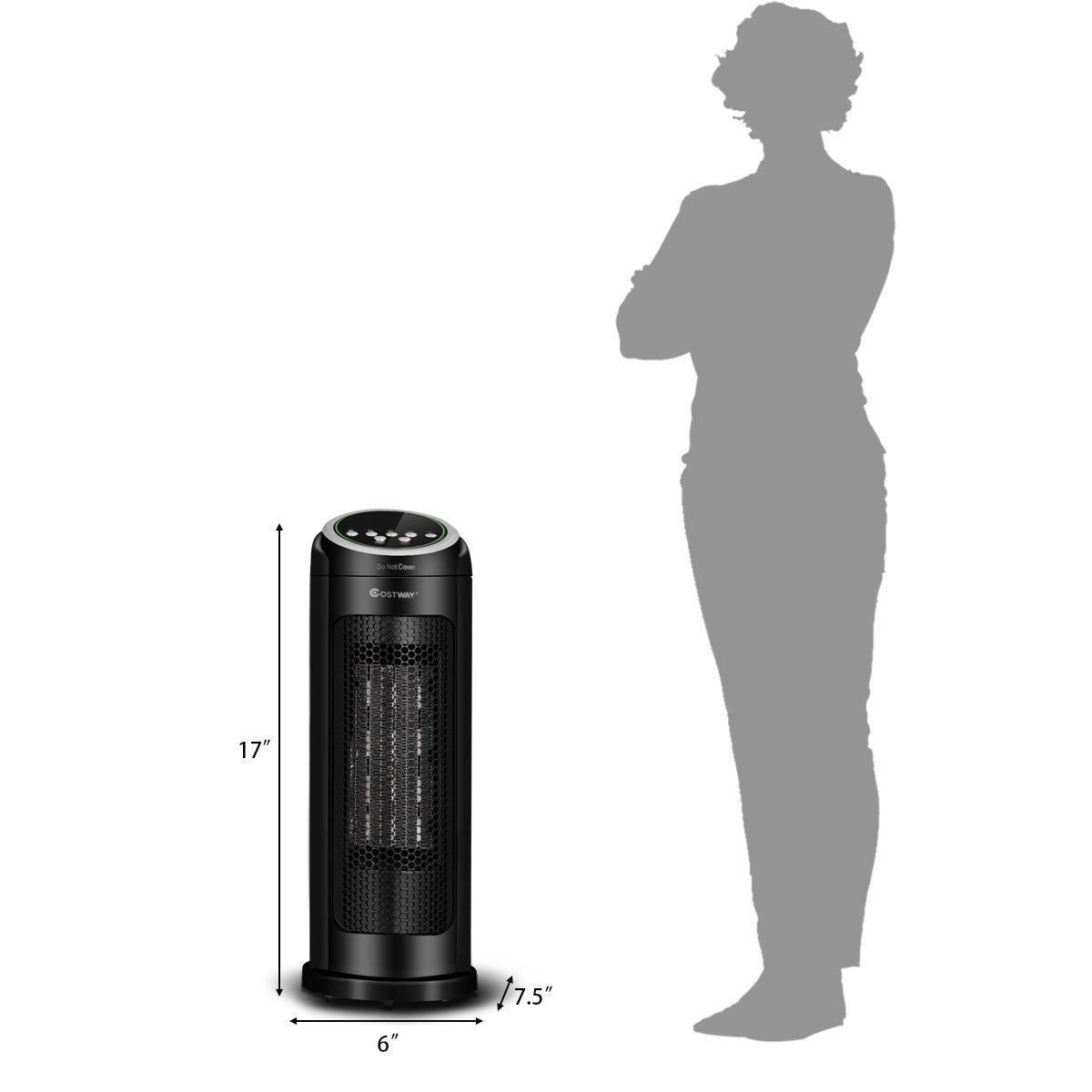 1500 W LED Portable Oscillating PTC Ceramic Space HeaterÂ