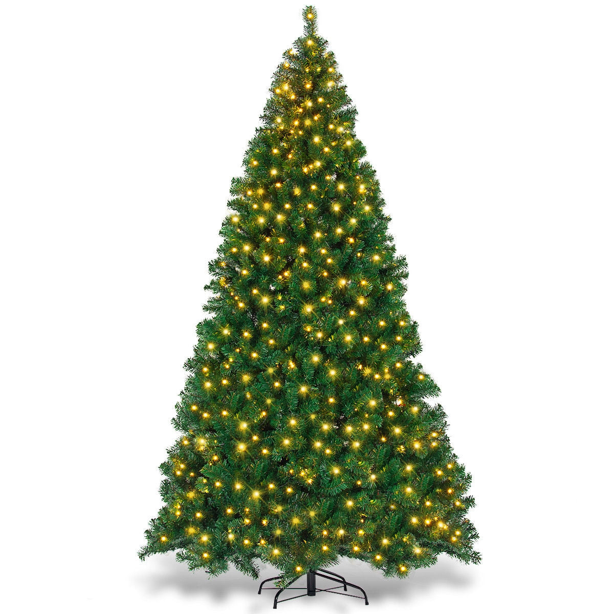 9 Feet Pre-Lit PVC Artificial Christmas Tree with 700 LED LightsÂ