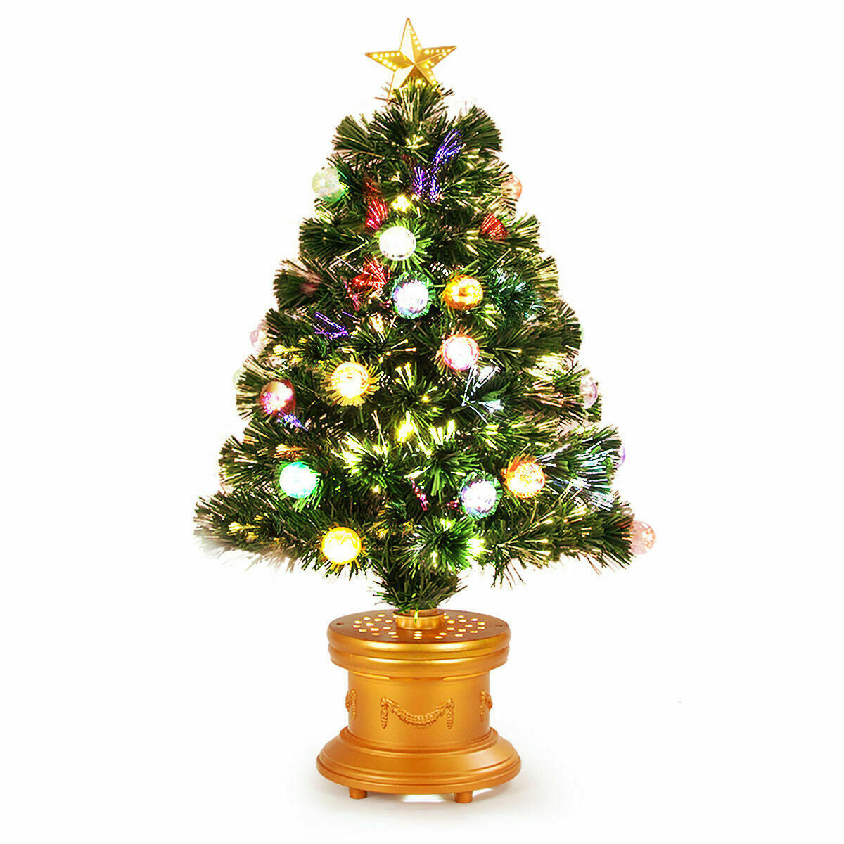 3' Pre-Lit Fiber Optical Firework Christmas TreeÂ