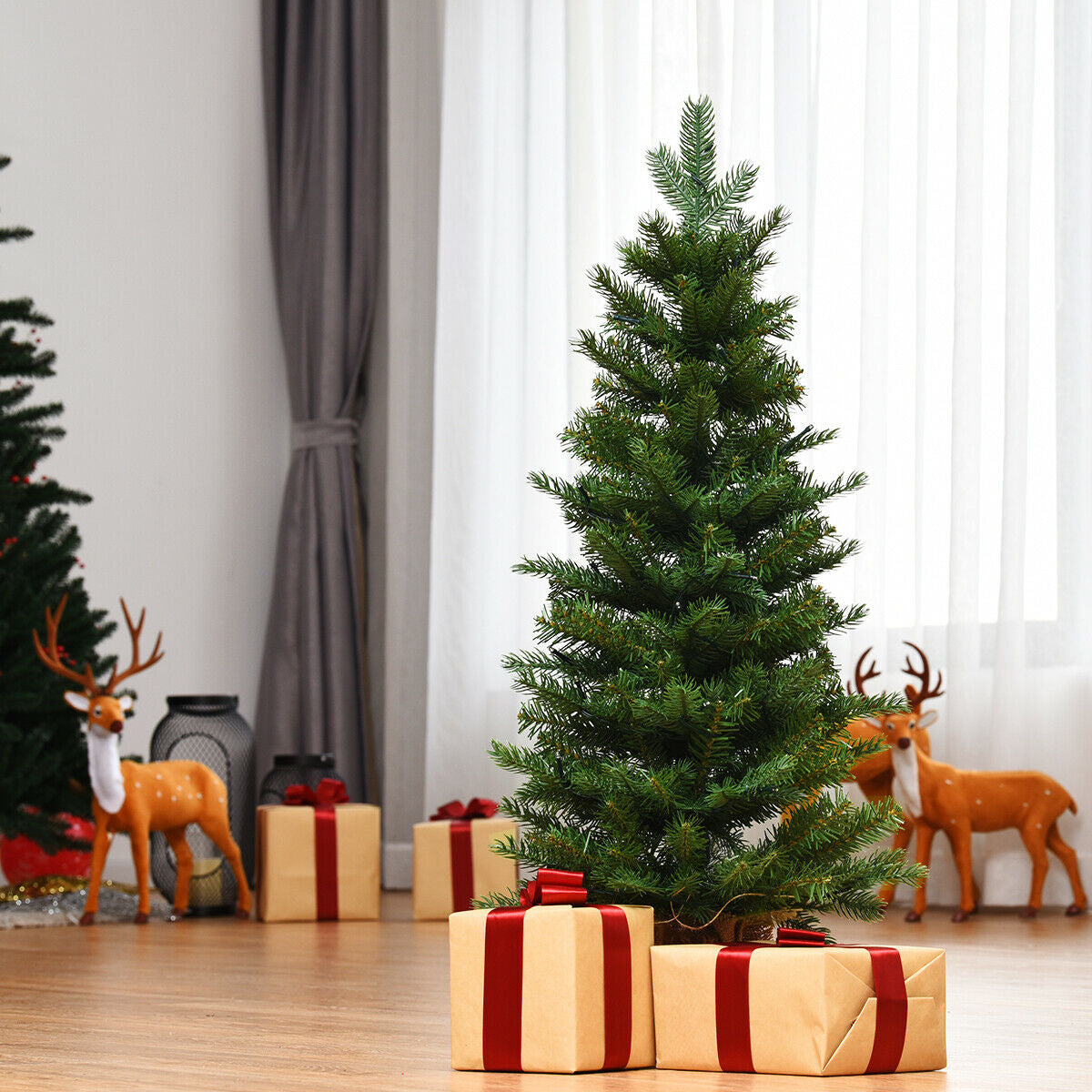 3 Feet Tabletop Battery Operated Christmas Tree with LED lightsÂ