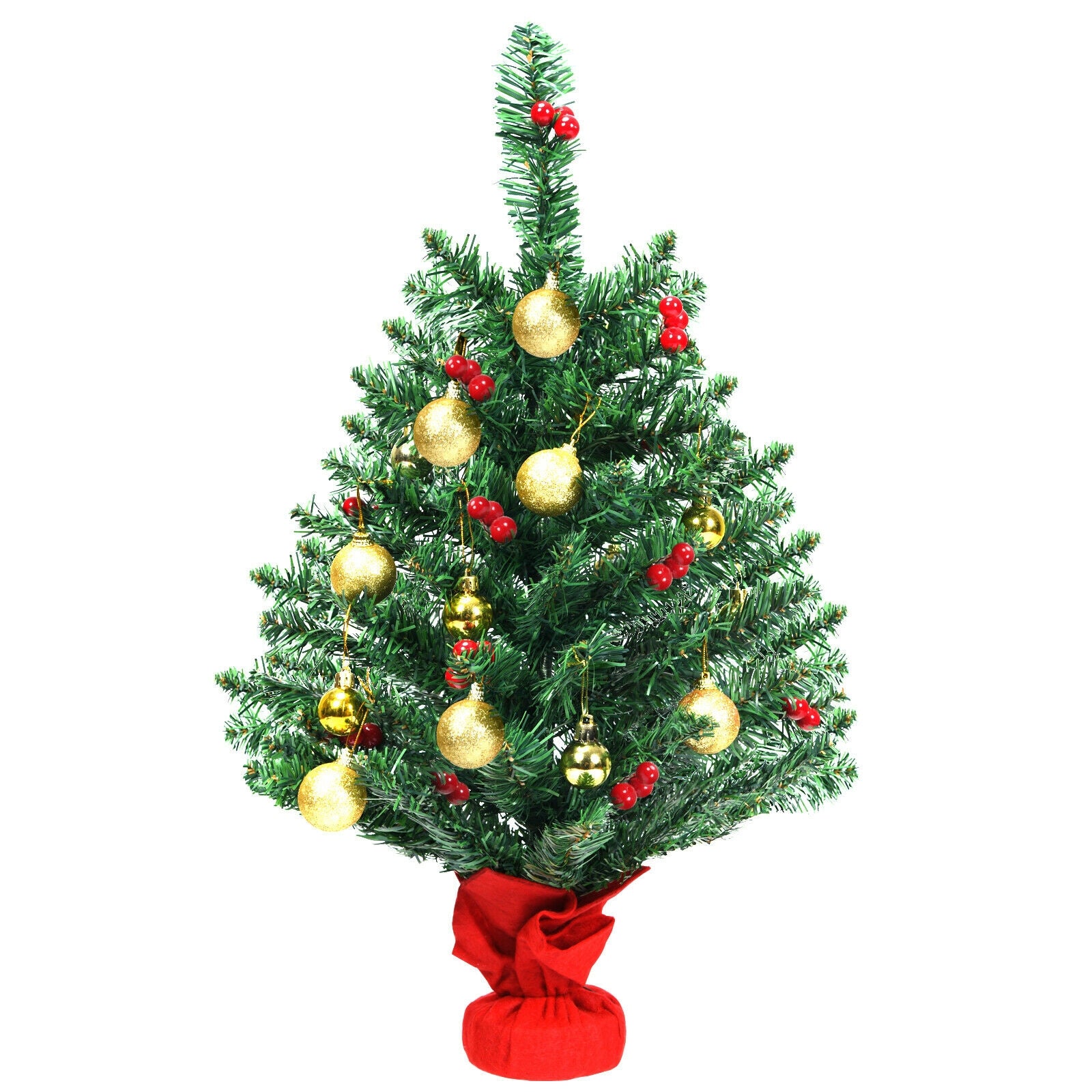 2 Feet Artificial Battery Operated Christmas Tree with LED LightsÂ