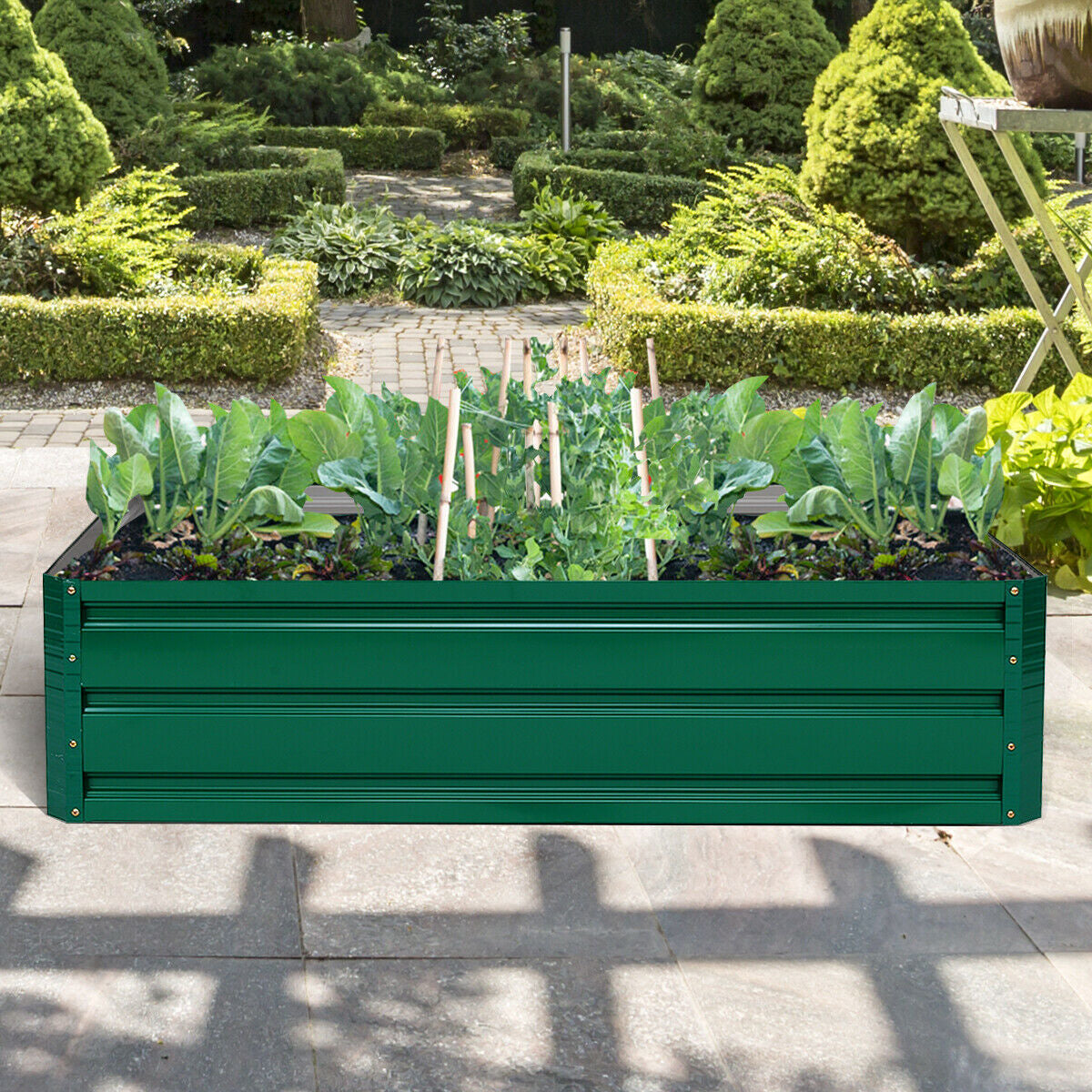 40 Inch x 32 Inch Patio Raised Garden Bed for Vegetable Flower PlantingÂ