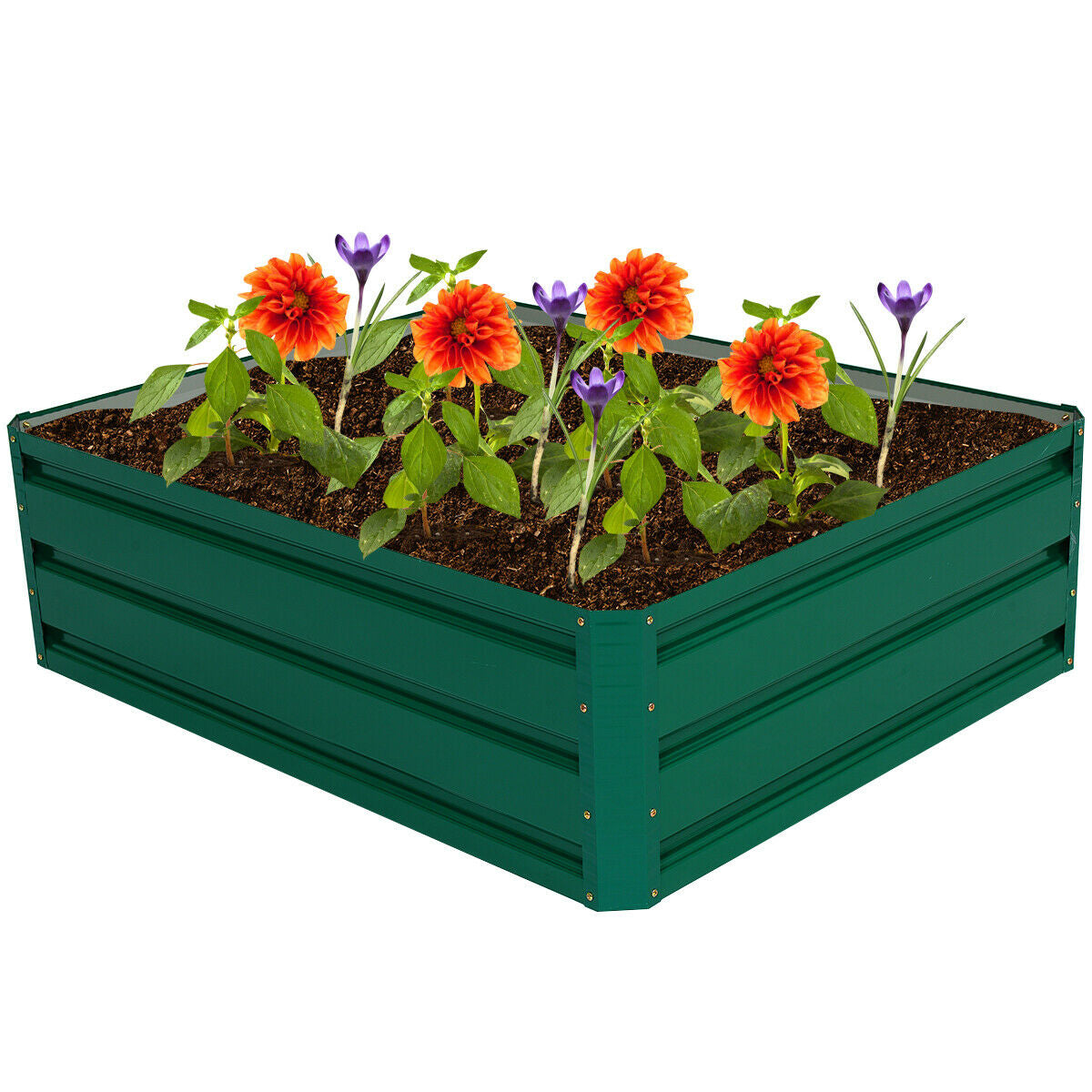 40 Inch x 32 Inch Patio Raised Garden Bed for Vegetable Flower PlantingÂ