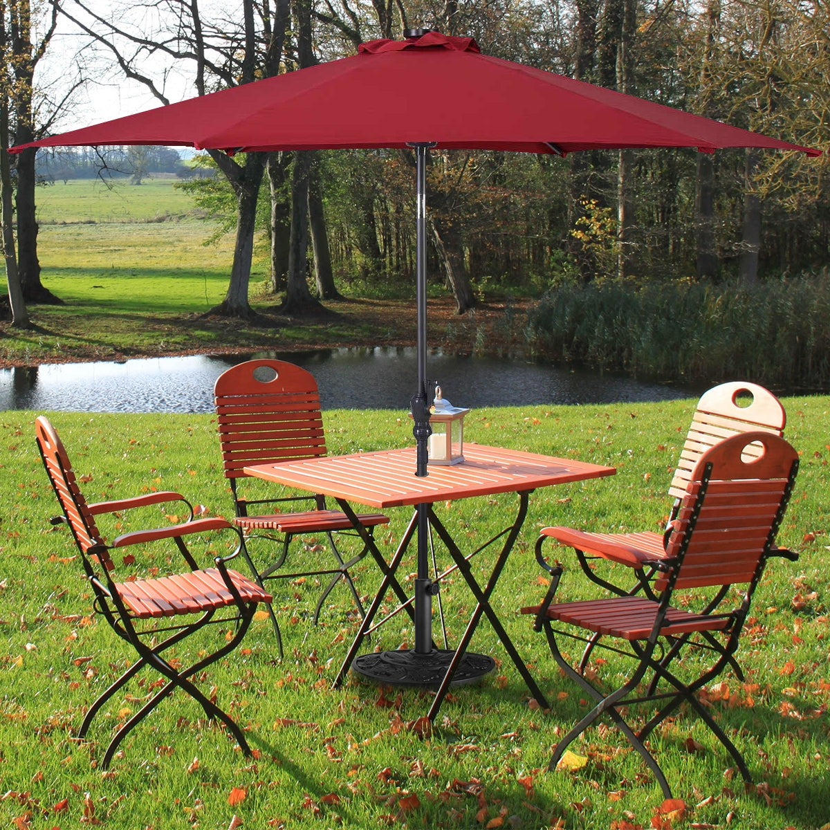 20 inch Outdoor Patio Half Round Umbrella BaseÂ