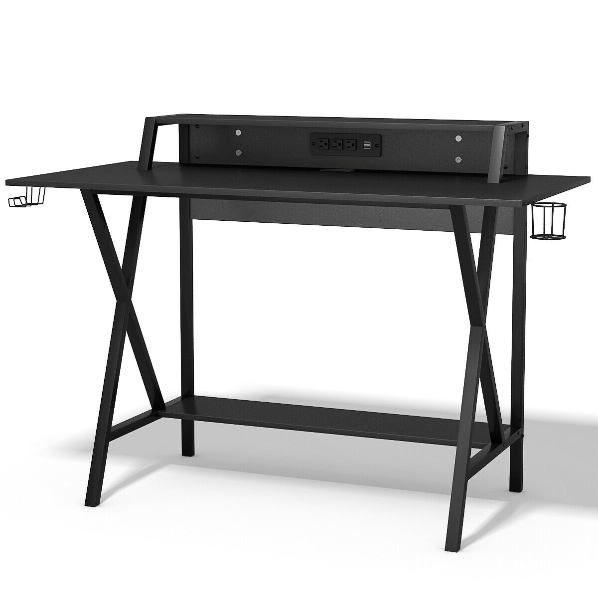 All-in-One Professional Gaming Desk with Cup and Headphone HolderÂ