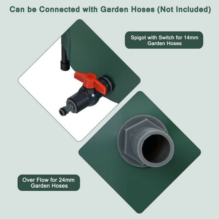 60 Gallon Collapsible Rain Barrel Water Collector