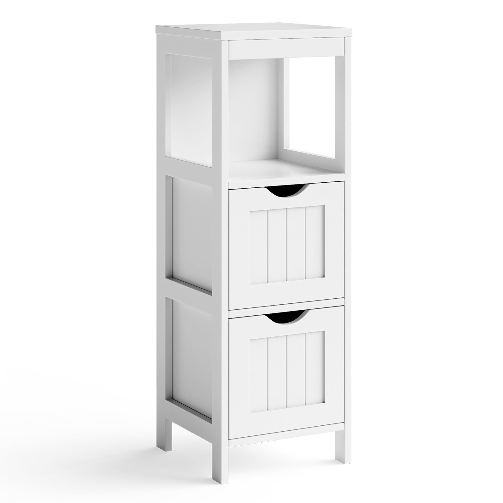 Bathroom Multifunctional Storage Floor Cabinet with 2 DrawersÂ