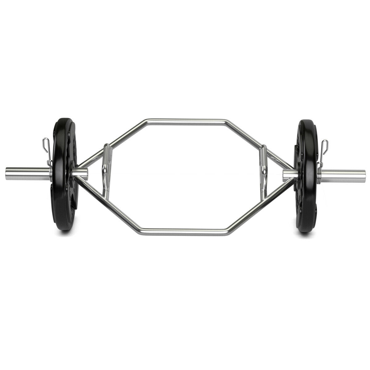 56 Inch Olympic Hexagon Deadlift Trap Bar with Folding Grips PowerliftingÂ