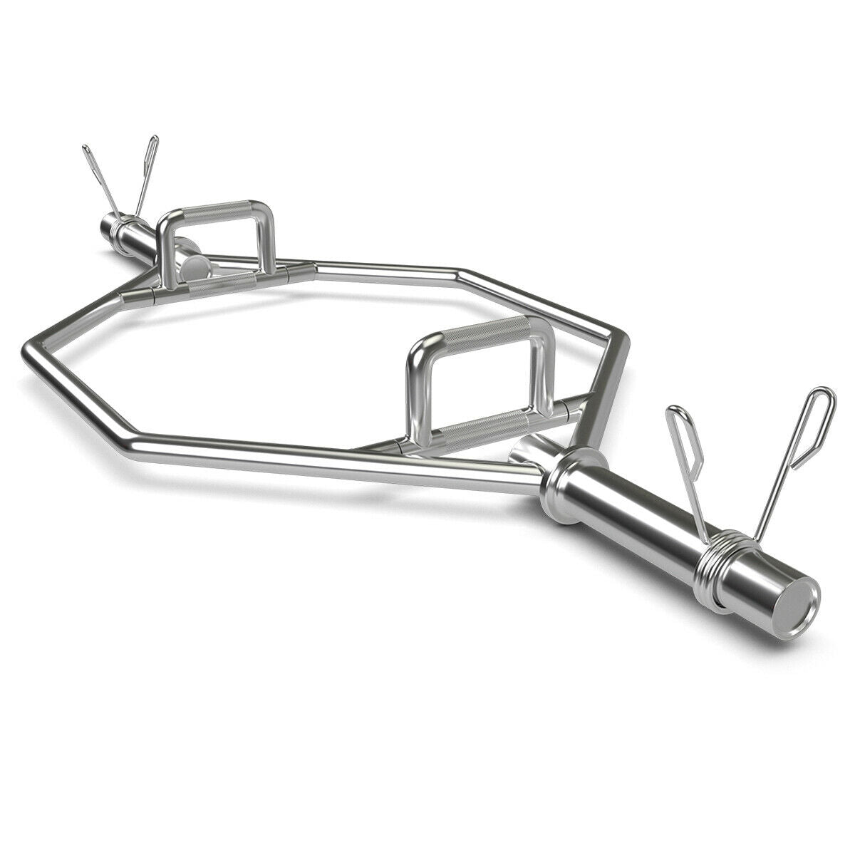 56 Inch Olympic Hexagon Deadlift Trap Bar with Folding Grips PowerliftingÂ