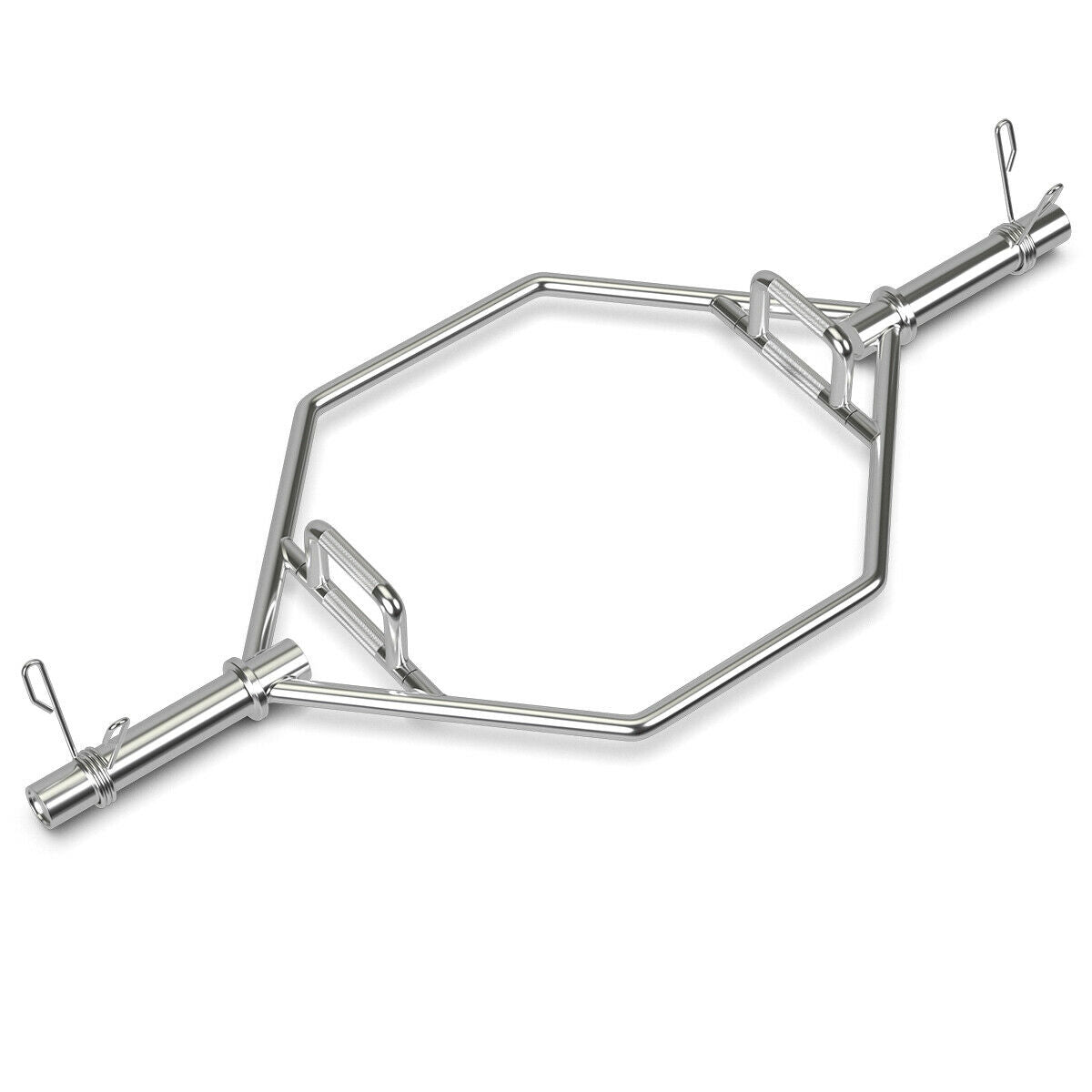 56 Inch Olympic Hexagon Deadlift Trap Bar with Folding Grips PowerliftingÂ