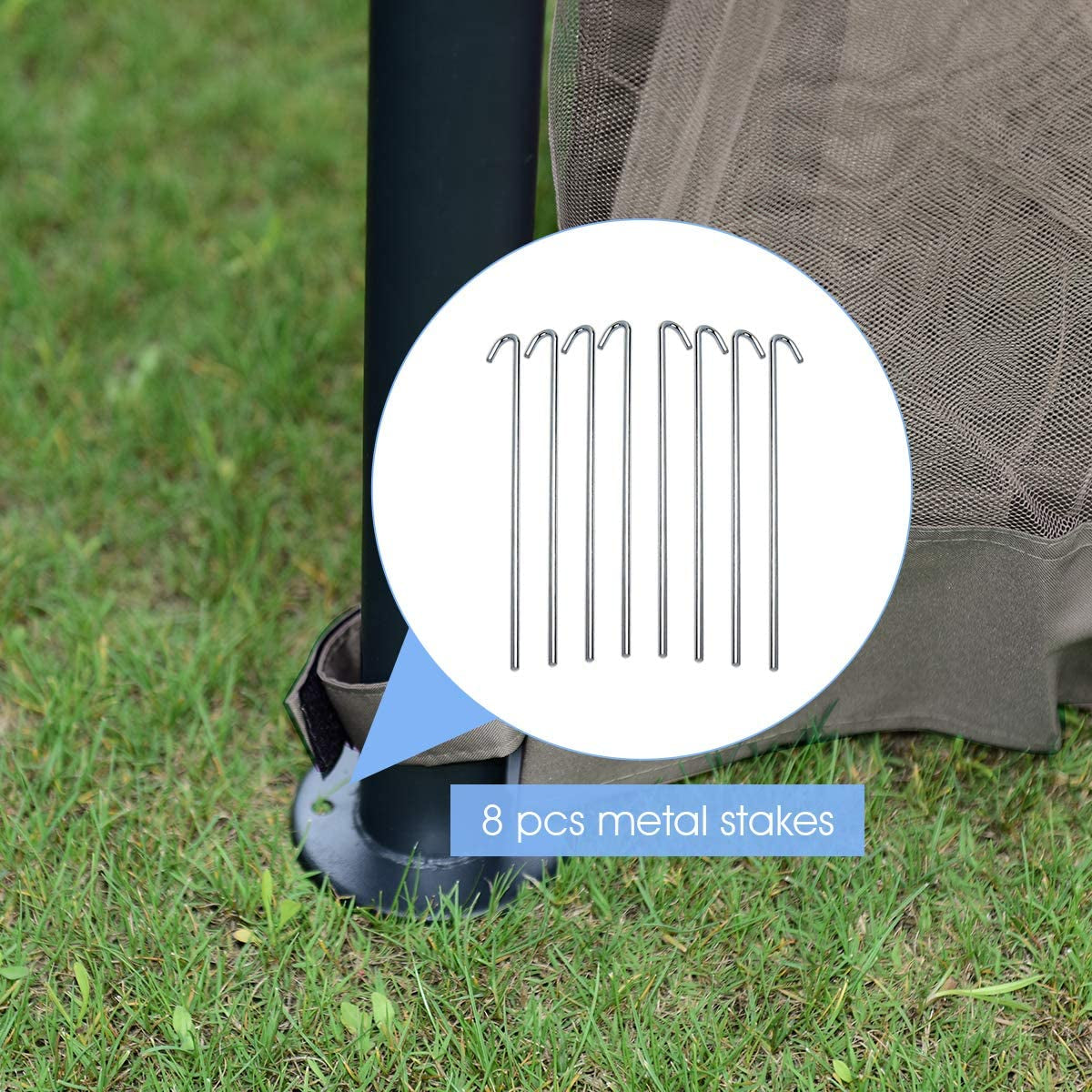 11.5 x 11.5 Feet Fully Enclosed Outdoor Gazebo with Removable 4 WallsÂ