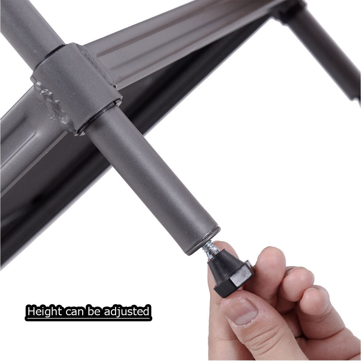 3 Tiers Metal Storage Shelf 16 Hooks Hat Shoes RackÂ