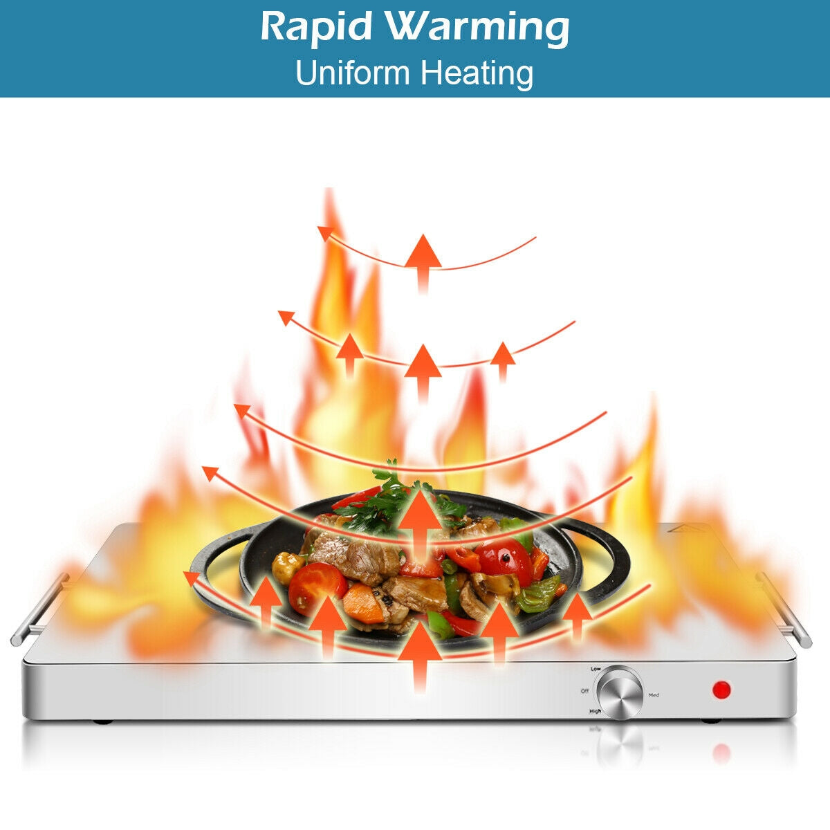 Electric Warming Tray Food Dish WarmerÂ