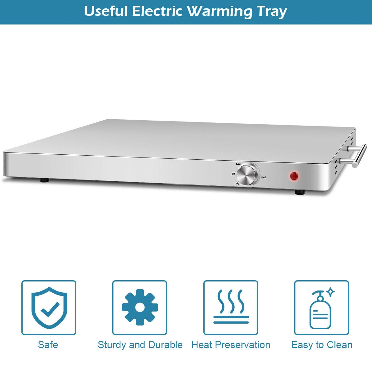 Electric Warming Tray Food Dish WarmerÂ