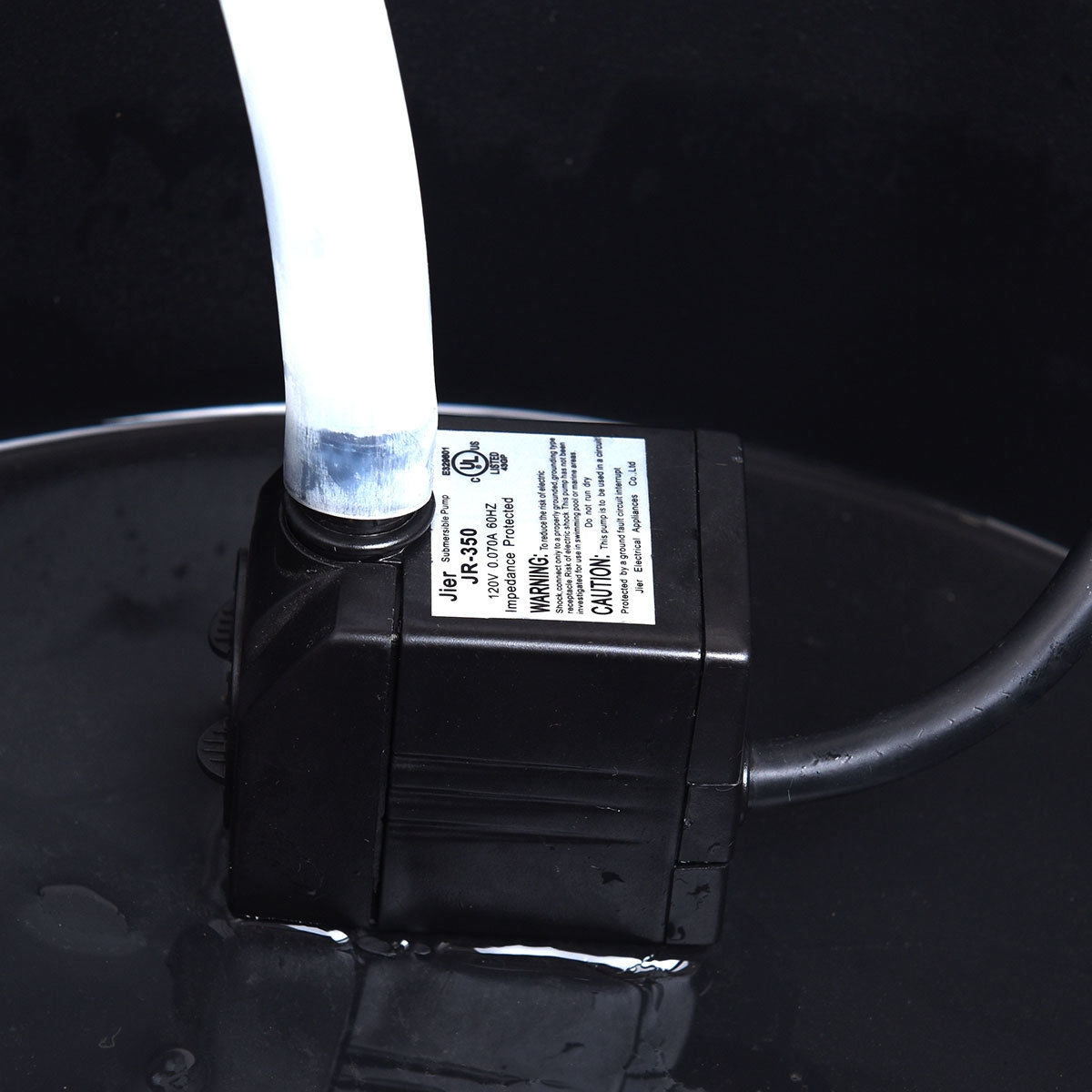 2-Tiers Outdoor Wooden Barrel Waterfall Fountain with PumpÂ