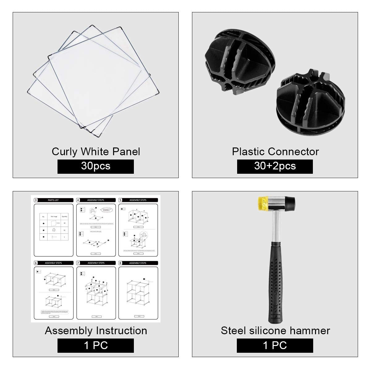 DIY 8 Cubes Portable Closet Storage OrganizerÂ