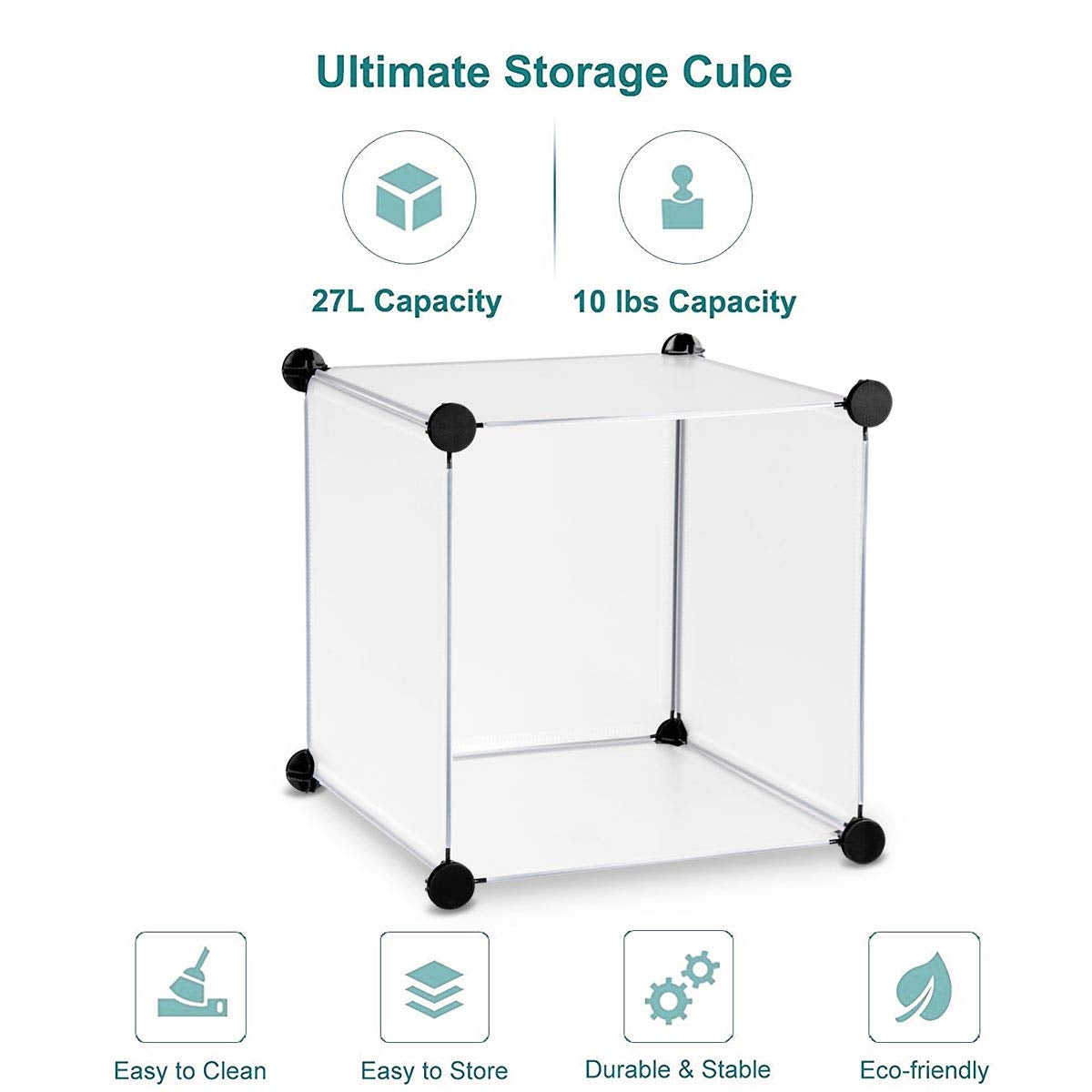 DIY 8 Cubes Portable Closet Storage OrganizerÂ