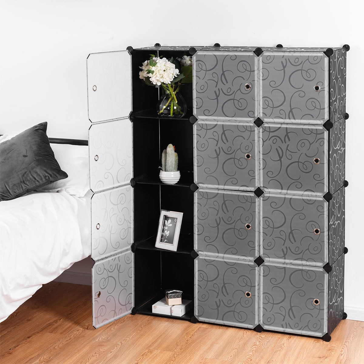 DIY 12 Cube Portable Closet Storage OrganizerÂ